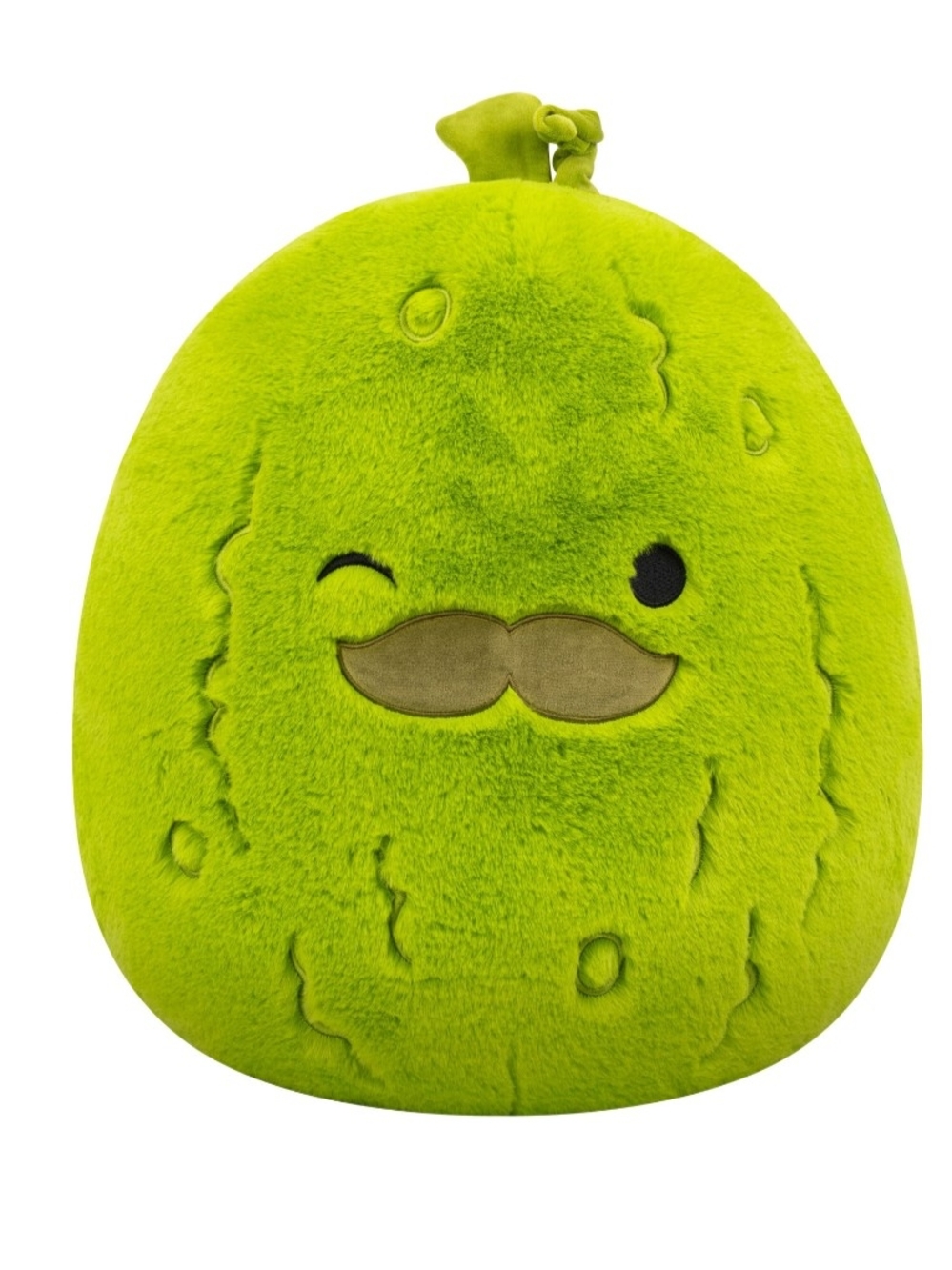 FuzzAMallows Original 16-Inch Plush - Charles the Pickle with Mustache